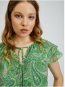Orsay Zelena ženska vzorčasta bluza ORSAY
