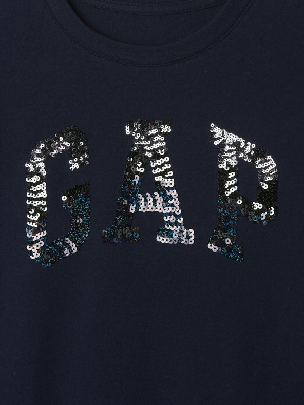 GAP Otroška majica z logotipom z bleščicami GAP