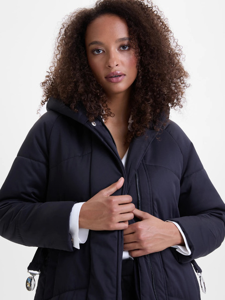 Orsay Črni ženski prešiti plašč ORSAY