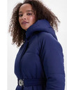Orsay Tmavemodrý dámsky prešívaný kabát ORSAY
