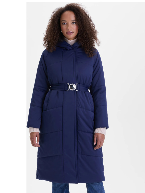 Orsay Tmavemodrý dámsky prešívaný kabát ORSAY