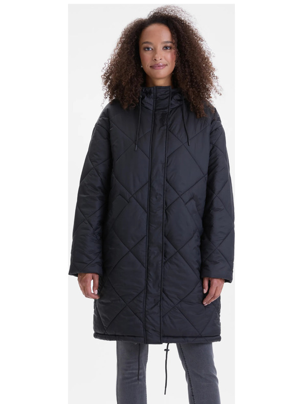 Orsay Črni ženski prešiti plašč ORSAY