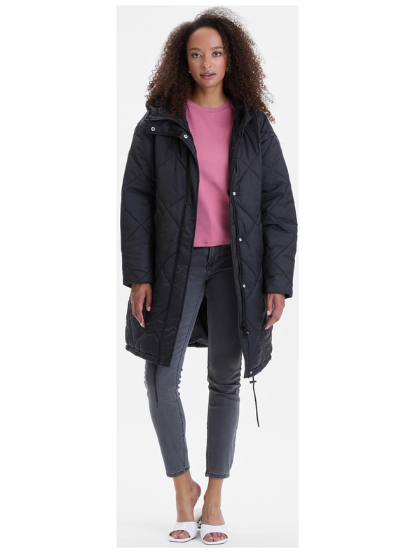 Orsay Črni ženski prešiti plašč ORSAY