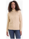 Orsay Bež ženski pulover z ovratnikom ORSAY