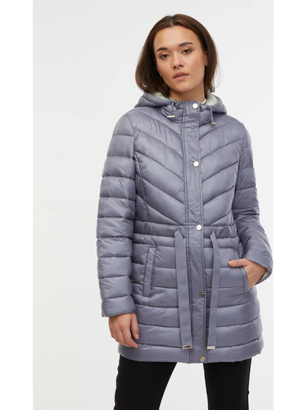 Orsay Sivi ženski zimski prešiti plašč ORSAY