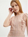 Orsay Svetlo rožnata ženska čipkasta bluza ORSAY