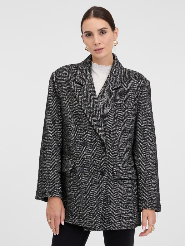 Orsay Temno siv ženski kratek plašč ORSAY