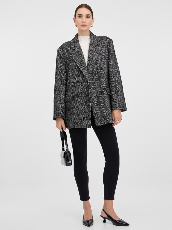 Orsay Temno siv ženski kratek plašč ORSAY