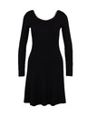 Orsay Črna ženska obleka do kolen ORSAY