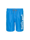 Sam 73 Modre moške kratke kopalne hlače s potiskom SAM 73