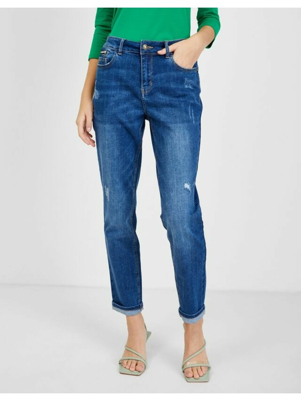 Orsay Temno modre ženske boyfriend kavbojke ORSAY