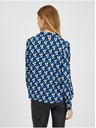 Orsay Črno-modra ženska vzorčasta bluza ORSAY