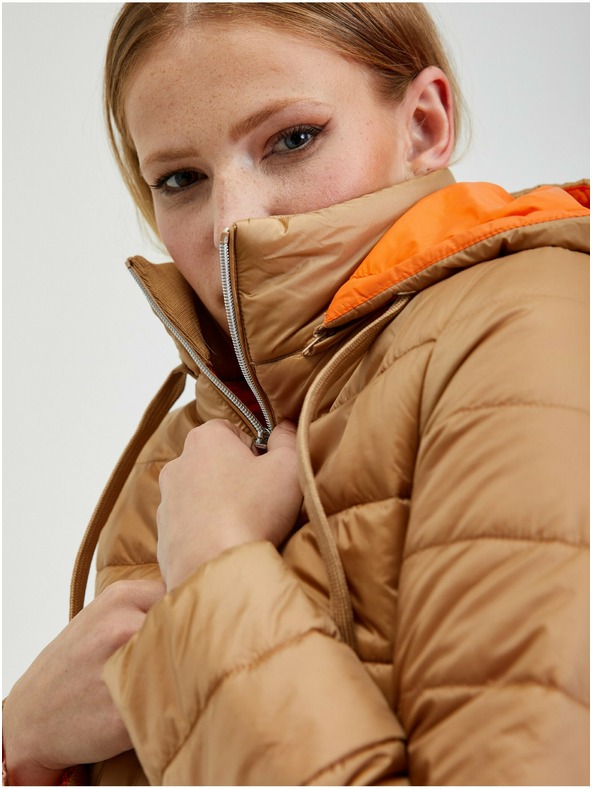 Orsay Svetlo rjav ženski zimski prešit plašč ORSAY