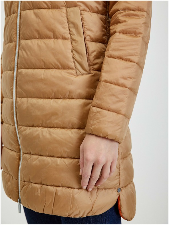 Orsay Svetlo rjav ženski zimski prešit plašč ORSAY