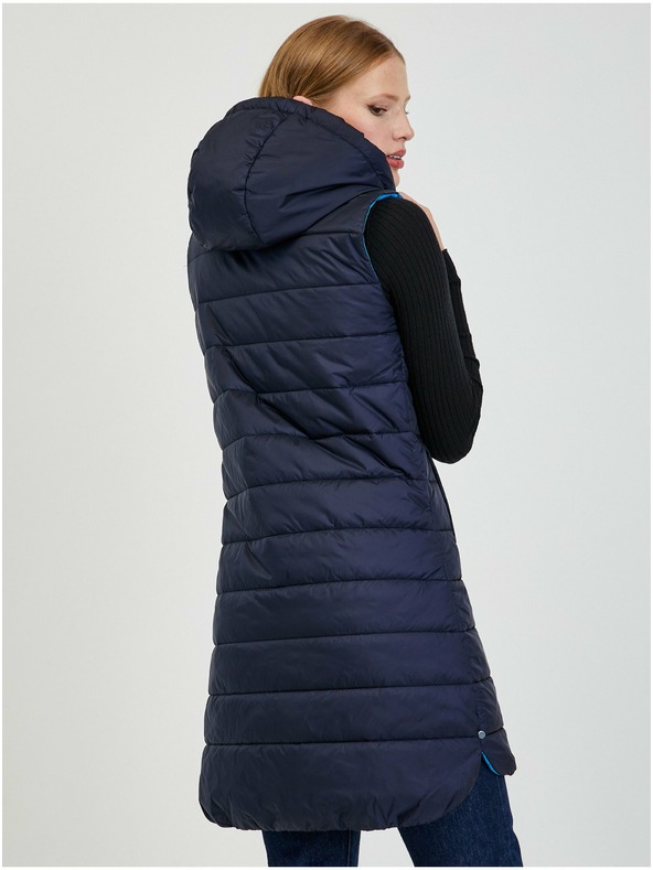 Orsay Temno moder ženski prešit brezrokavnik ORSAY