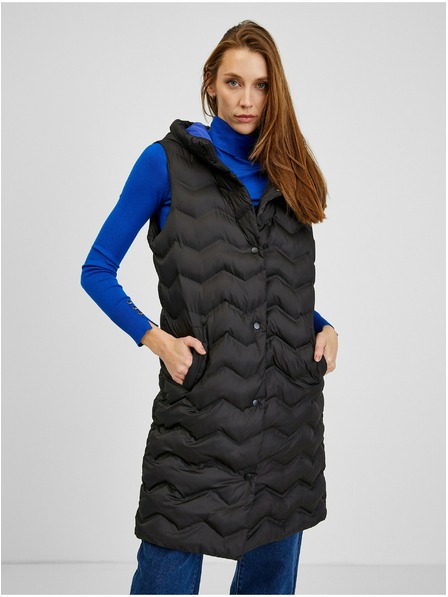 Orsay Črn ženski prešit brezrokavnik ORSAY