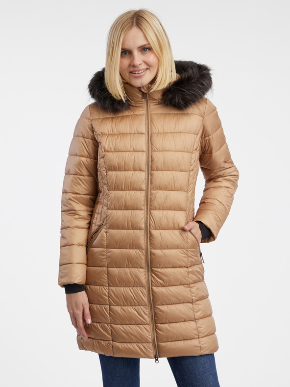 Orsay Svetlo rjavi ženski prešiti plašč ORSAY