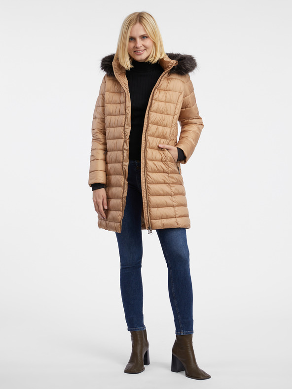 Orsay Svetlo rjavi ženski prešiti plašč ORSAY