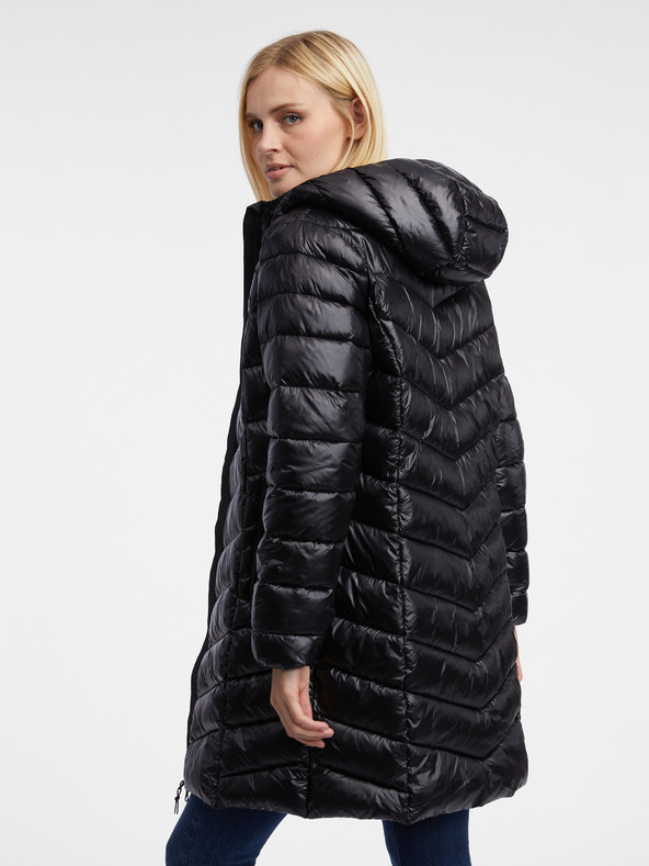 Orsay Črni ženski prešiti plašč ORSAY