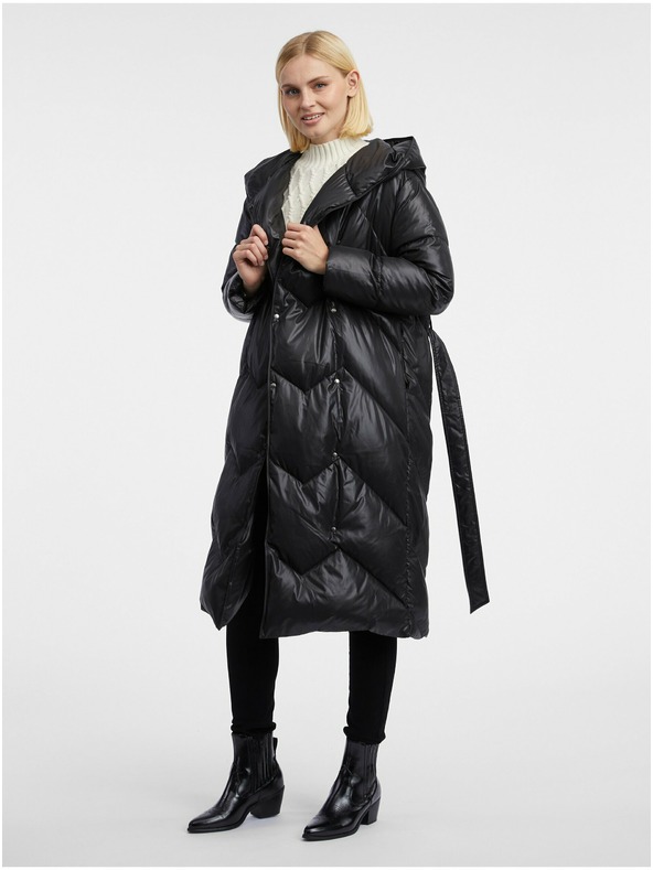 Orsay Črn ženski puhov plašč ORSAY