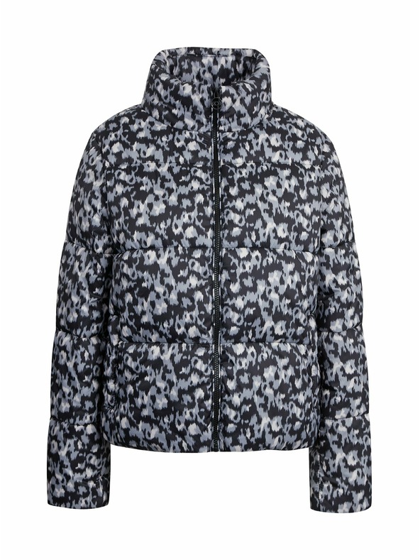 Orsay Sivo-črna ženska vzorčasta prešita jakna ORSAY