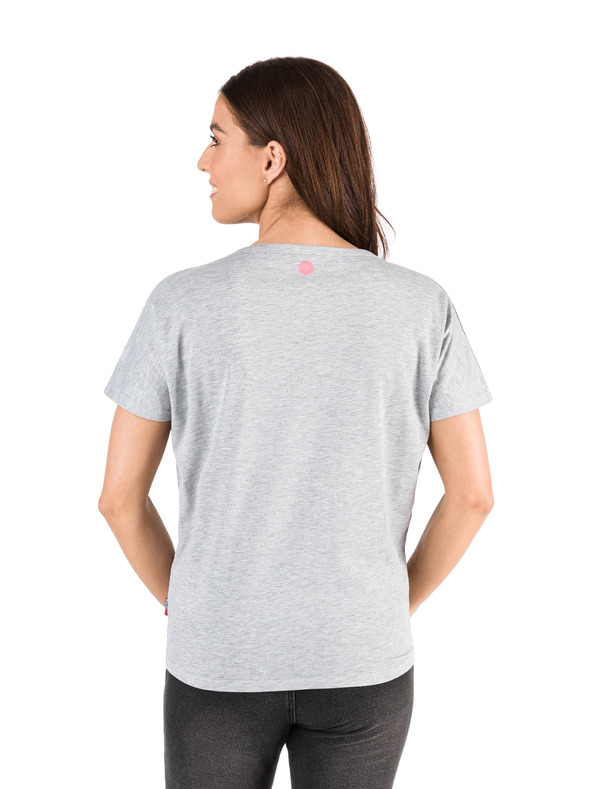 Sam 73 Siva ženska majica s potiskom SAM 73