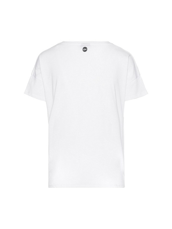 Sam 73 Bela ženska majica s potiskom SAM 73