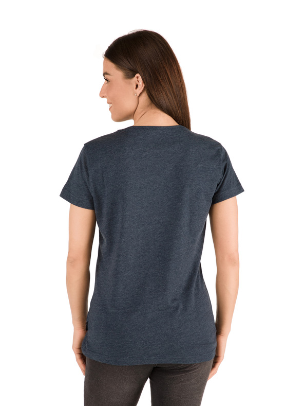 Sam 73 Temno modra ženska majica s potiskom SAM 73