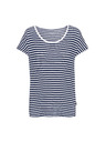 Sam 73 Temno modra črtasta ženska majica SAM 73