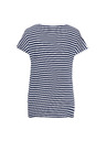 Sam 73 Temno modra črtasta ženska majica SAM 73