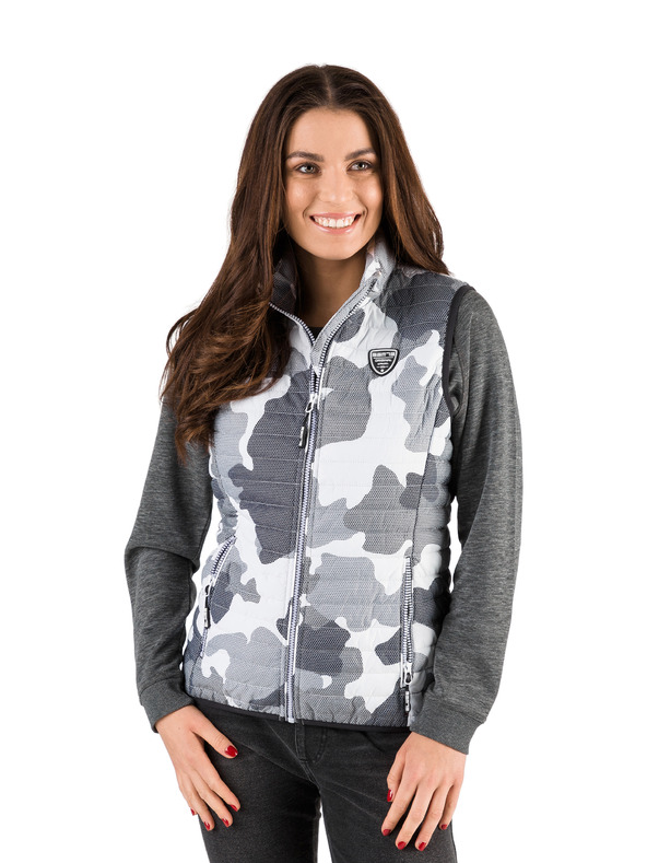 Sam 73 Svetlo siv ženski prešivani telovnik SAM 73