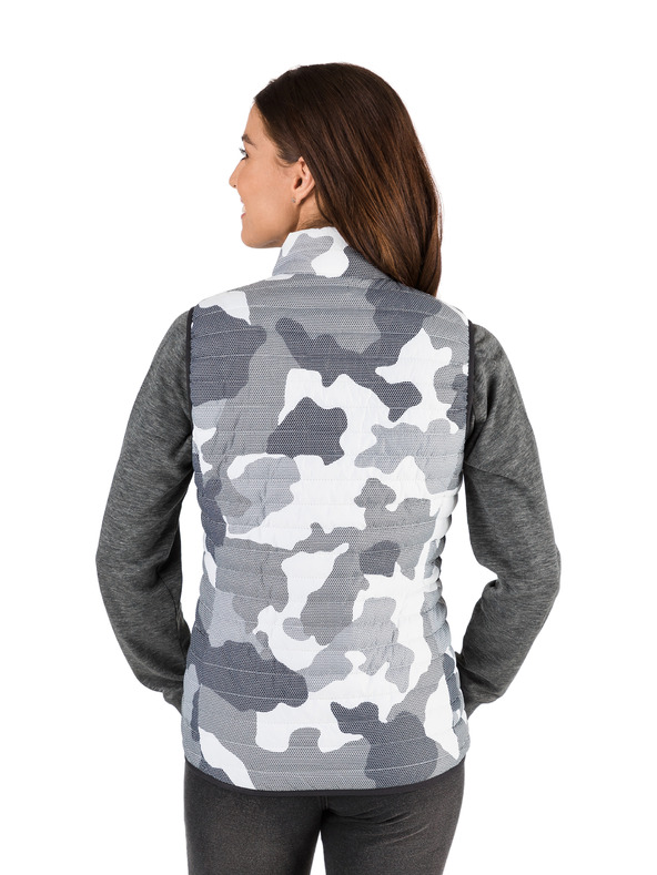 Sam 73 Svetlo siv ženski prešivani telovnik SAM 73