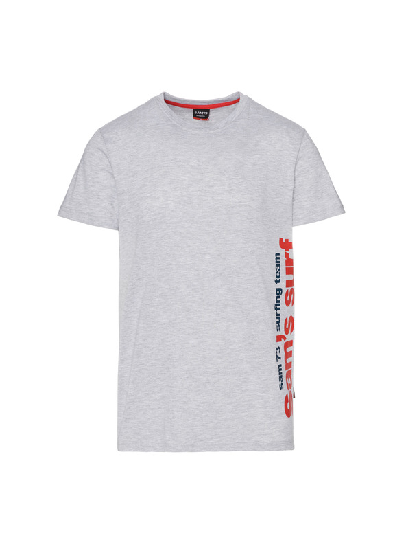 Sam 73 Svetlo siva moška majica s potiskom SAM 73