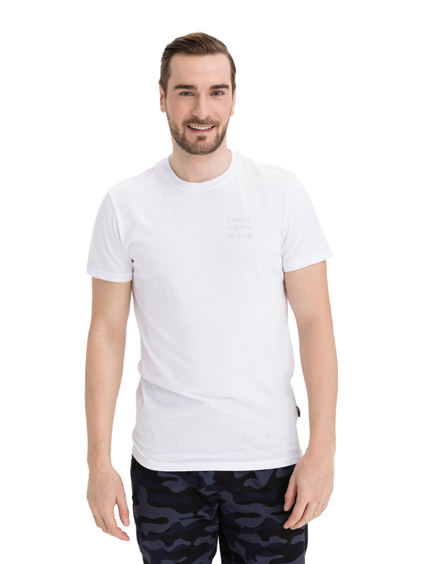 Sam 73 Bela moška majica SAM 73