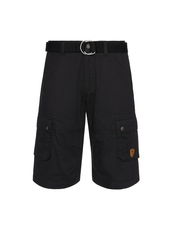 Sam 73 Črne moške kratke hlače z žepi SAM 73
