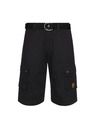 Sam 73 Črne moške kratke hlače z žepi SAM 73