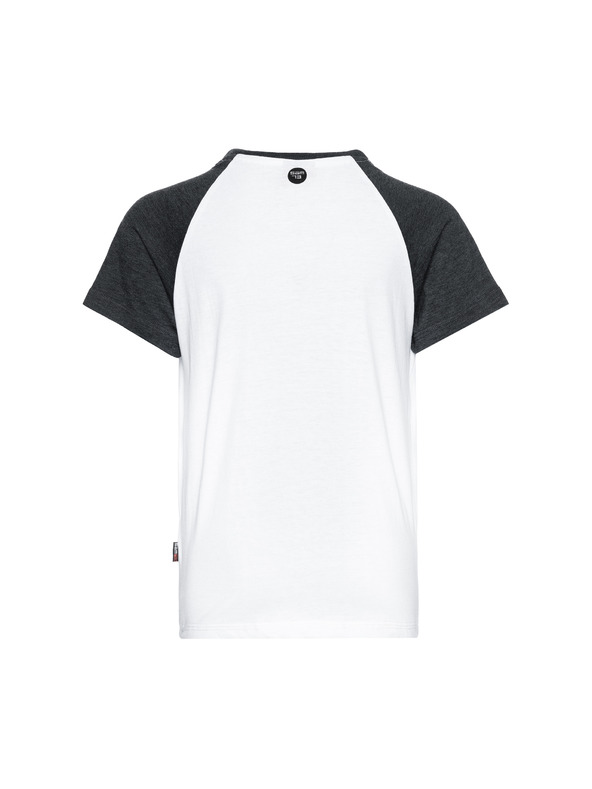 Sam 73 Črno-bela fantovska majica s potiskom SAM 73