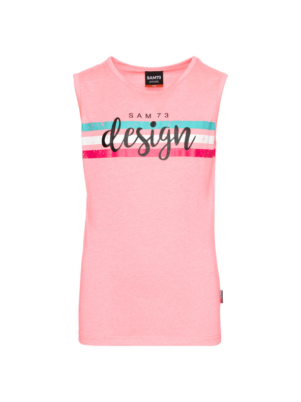 Sam 73 Roza dekliška majica s potiskom SAM 73