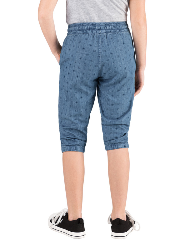 Sam 73 Modre dekliške 3/4 hlače z vzorcem SAM 73