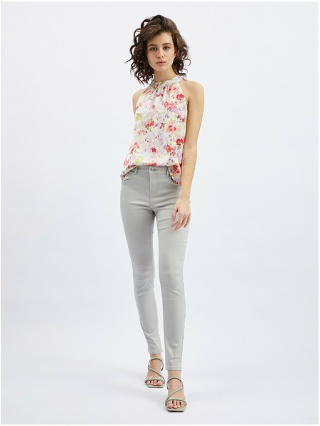 Orsay Svetlo sive ženske skinny fit kavbojke ORSAY