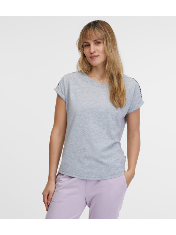 Sam 73 Svetlo siva ženska črtasta majica SAM 73 Iris