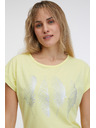 Sam 73 Svetlo rumena ženska osnovna majica SAM 73 Clorinda