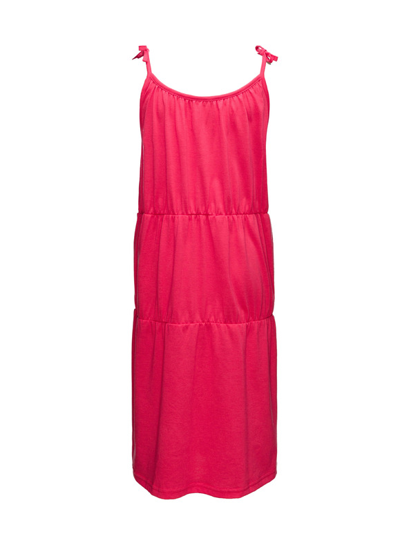 Sam 73 Rožnata dekliška obleka z naramnicami SAM 73