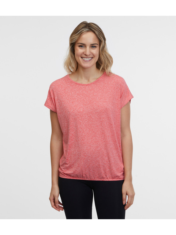 Sam 73 Koralna ženska črtasta majica SAM 73 Juliana