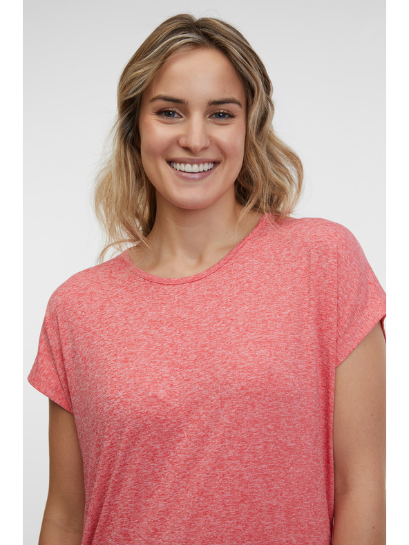 Sam 73 Koralna ženska črtasta majica SAM 73 Juliana