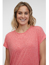 Sam 73 Koralna ženska črtasta majica SAM 73 Juliana
