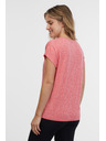 Sam 73 Koralna ženska črtasta majica SAM 73 Juliana