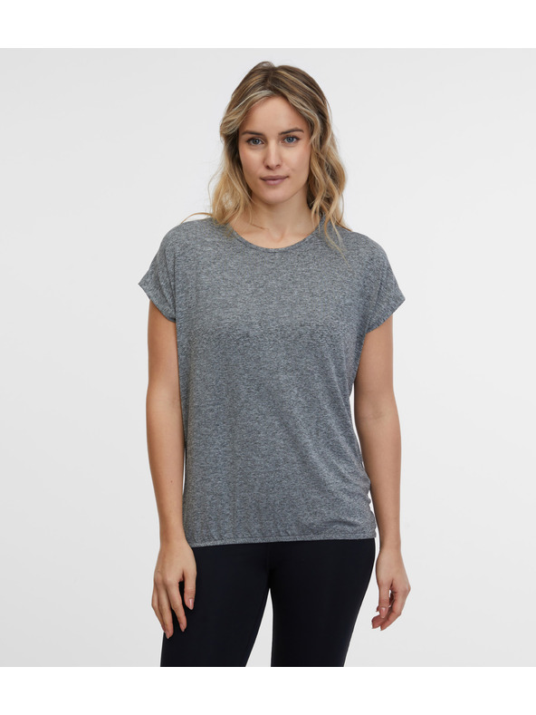 Sam 73 Siva ženska črtasta majica SAM 73 Juliana