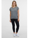 Sam 73 Siva ženska črtasta majica SAM 73 Juliana