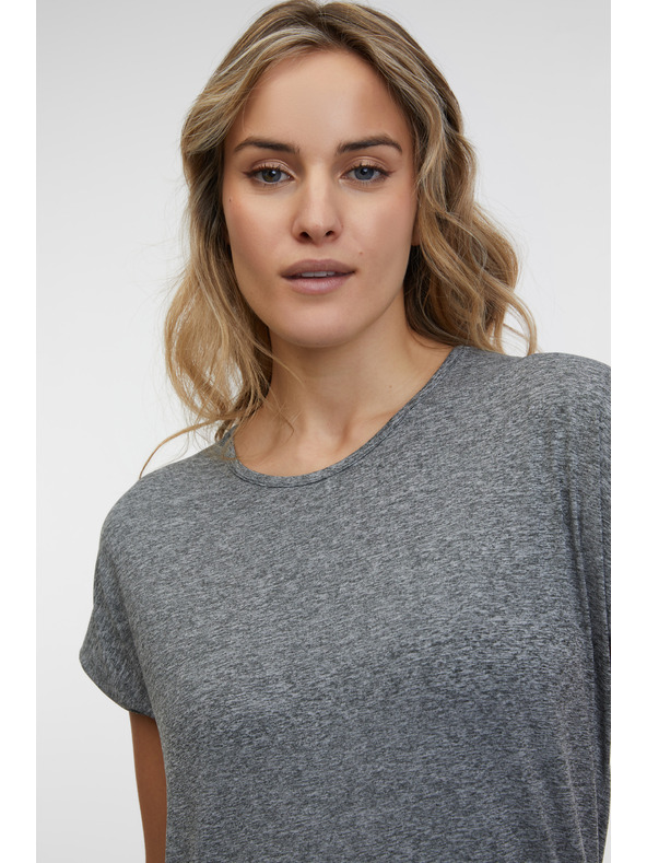 Sam 73 Siva ženska črtasta majica SAM 73 Juliana